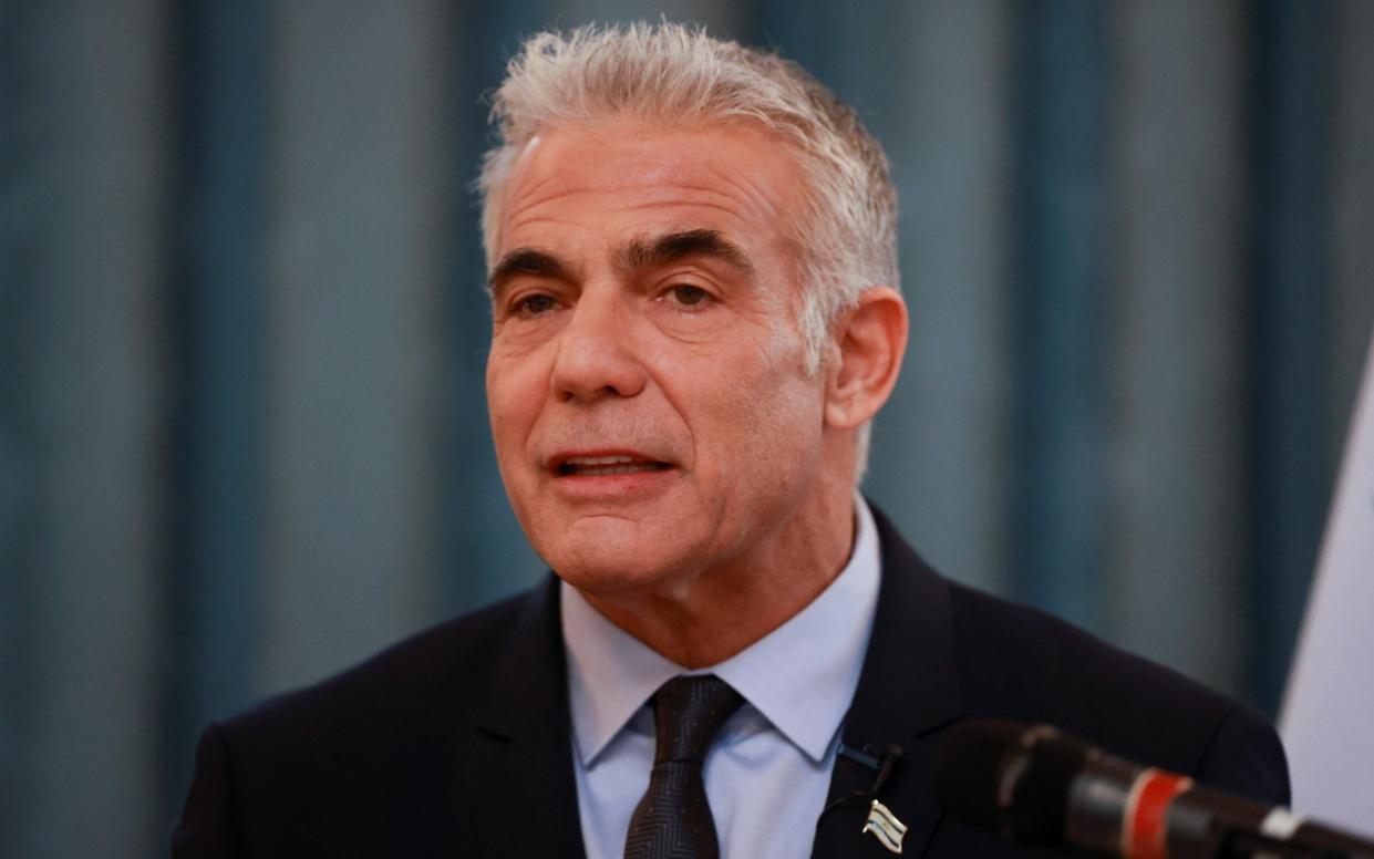 Yair Lapid told the Telegraph Israel and its Western allies must devise a credible military threat to deter Tehran from acquiring a nuclear weapons arsenal