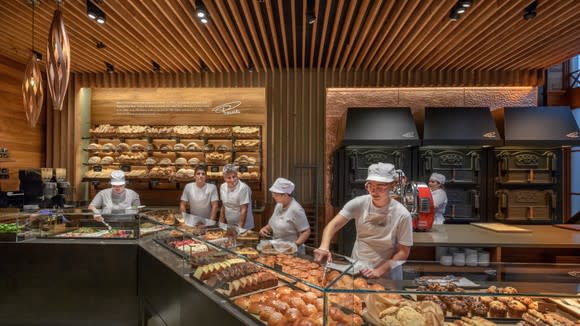 A new Starbucks Princi cafe at its Roastery