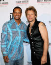 What's worse, Tiger Woods' seizure-inducing button down, or the fact that Jon Bon Jovi (despite looking hot for 50) still thinks he can pull off the whole sleeveless leather vest thing? Discuss! (4/28/2012)