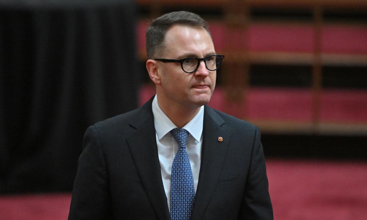 <span>Liberal senator Andrew Bragg says given the average deposit in Sydney is $150,000, it’s a ‘big thing to deny’ people access to that capital via their super.</span><span>Photograph: Mick Tsikas/AAP</span>