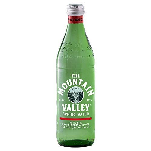 2) Mountain Valley, Spring Water, Glass Bottle, 16.9 ounces