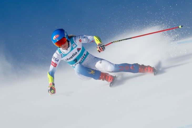 Mikaela Shiffrin skis St. Moritz World Cup 2021