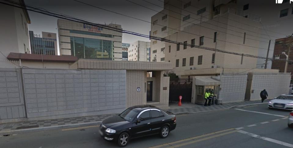 日本駐釜山總領事館。   圖：翻攝自Google ma