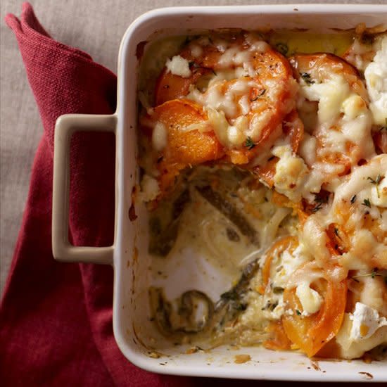 Squash Gratin with Poblanos & Cream