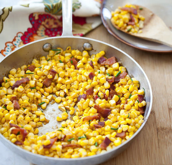 <strong>Get the <a href="http://www.foodiecrush.com/2012/09/friday-faves-and-smokey-corn-with-bacon/" target="_blank">Smokey Corn with Bacon recipe</a> by Foodiecrush</strong>