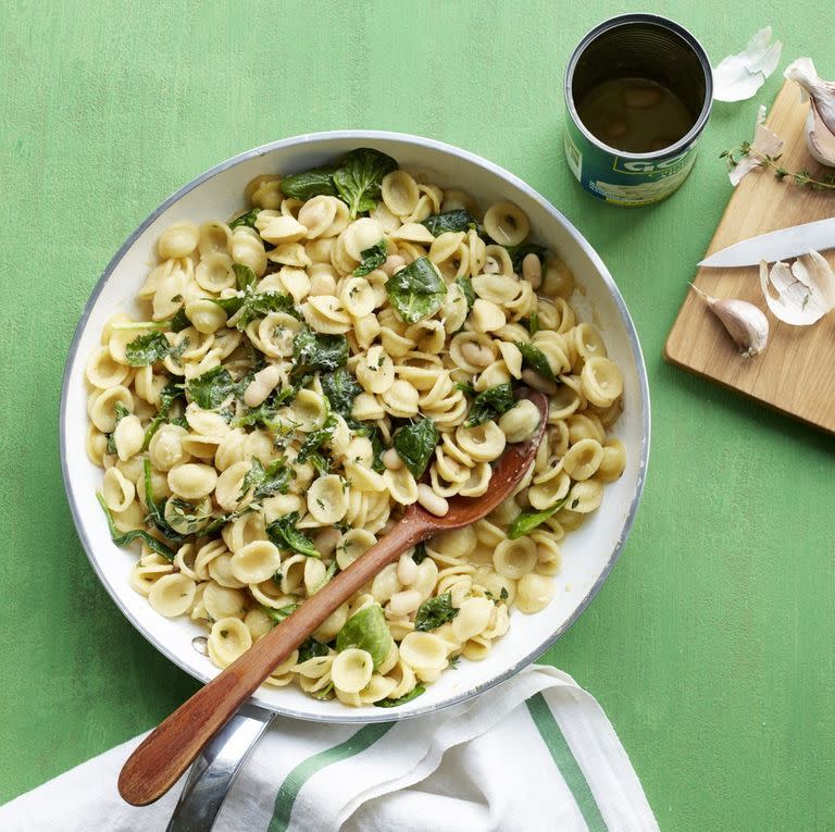 Orecchiette with White Beans and Spinach