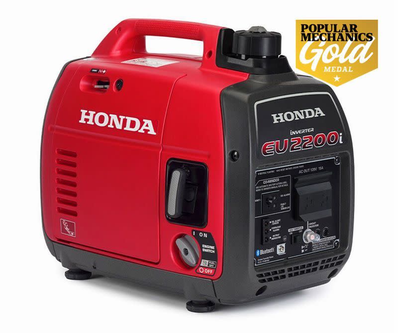 <p><a href="https://go.redirectingat.com?id=74968X1596630&url=https%3A%2F%2Fwww.homedepot.com%2Fp%2FHonda-2200-Watt-Remote-Stop-Recoil-Start-Bluetooth-Super-Quiet-Gasoline-Powered-Inverter-Generator-with-Advanced-CO-Shutdown-EU2200ITAN%2F316604378&sref=https%3A%2F%2Fwww.popularmechanics.com%2Fhome%2Fa24797353%2Fhome-generator%2F" rel="nofollow noopener" target="_blank" data-ylk="slk:Shop Now;elm:context_link;itc:0;sec:content-canvas" class="link rapid-noclick-resp">Shop Now</a></p><p>EU2200i Companion Inverter Generator</p><p>$1399.00</p><p>homedepot.com</p>