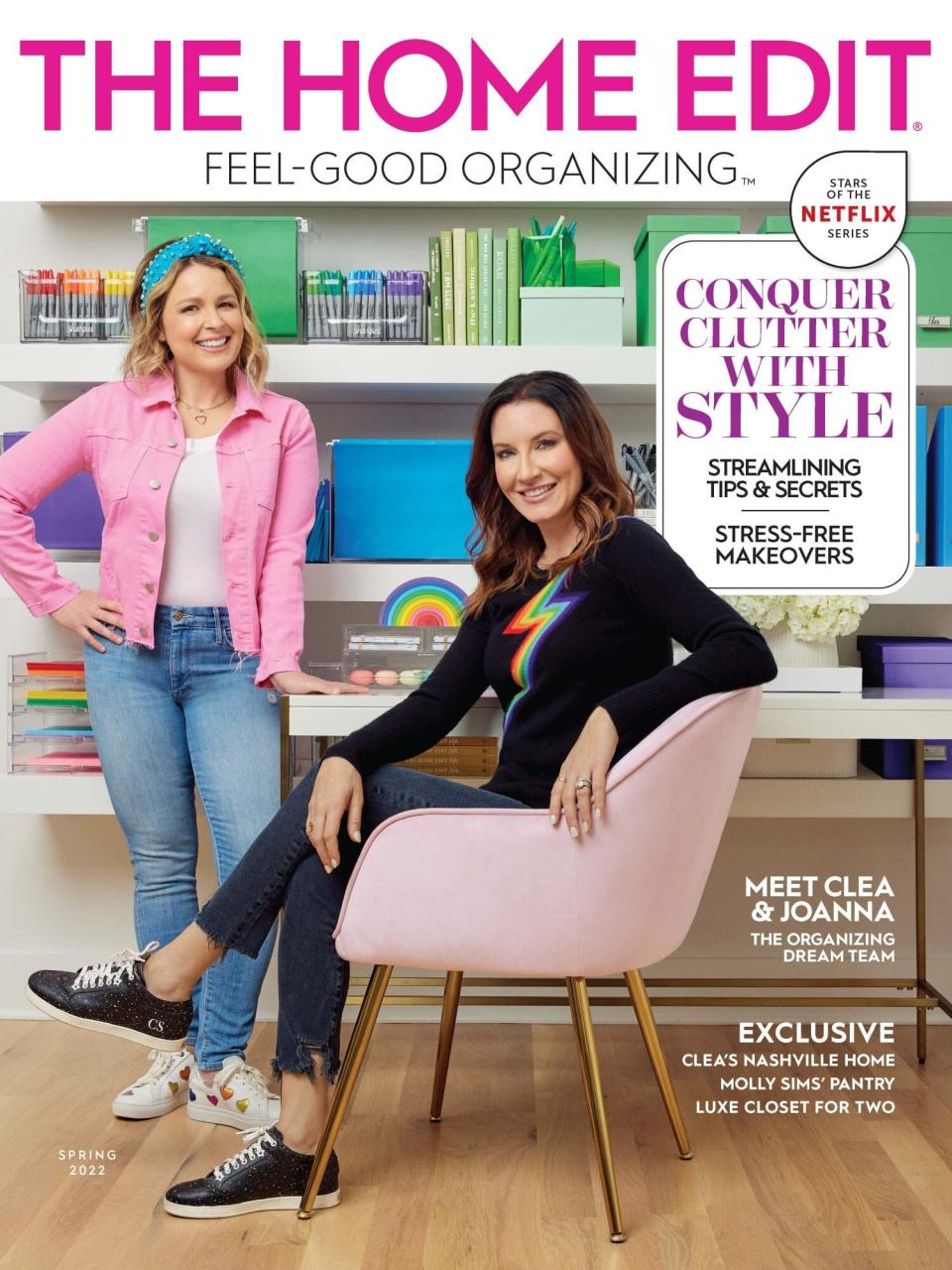 The Home Edit Magazine Cover with Clea and Joanna