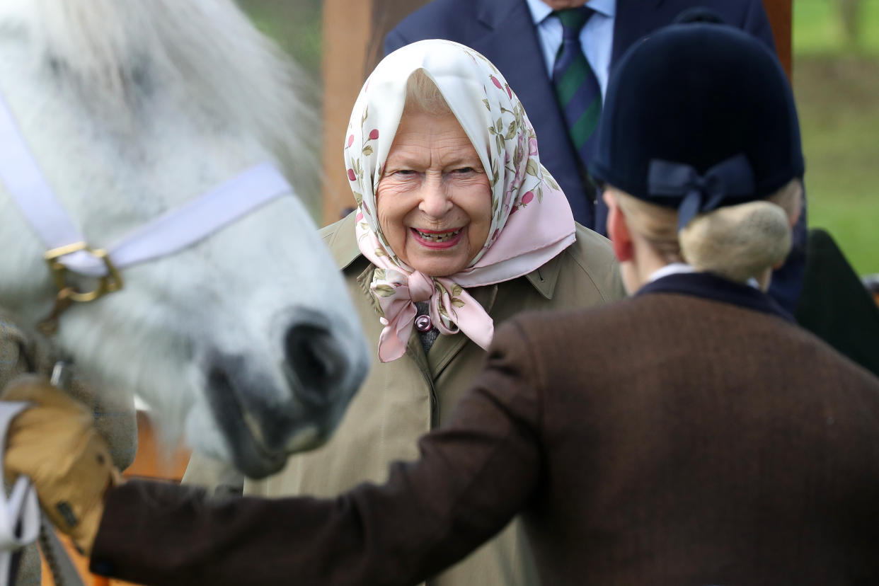 WINDSOR, ENGLAND - MAY 10: Queen Elizabeth II attends the Royal Windsor Horse Show 2019 on May 10, 2019 in Windsor, England. (Photo by Chris Jackson/Getty Images)