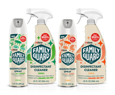 SC Johnson Launches New FamilyGuard™ Brand Disinfectant Line to Help  Families Say YES To Play