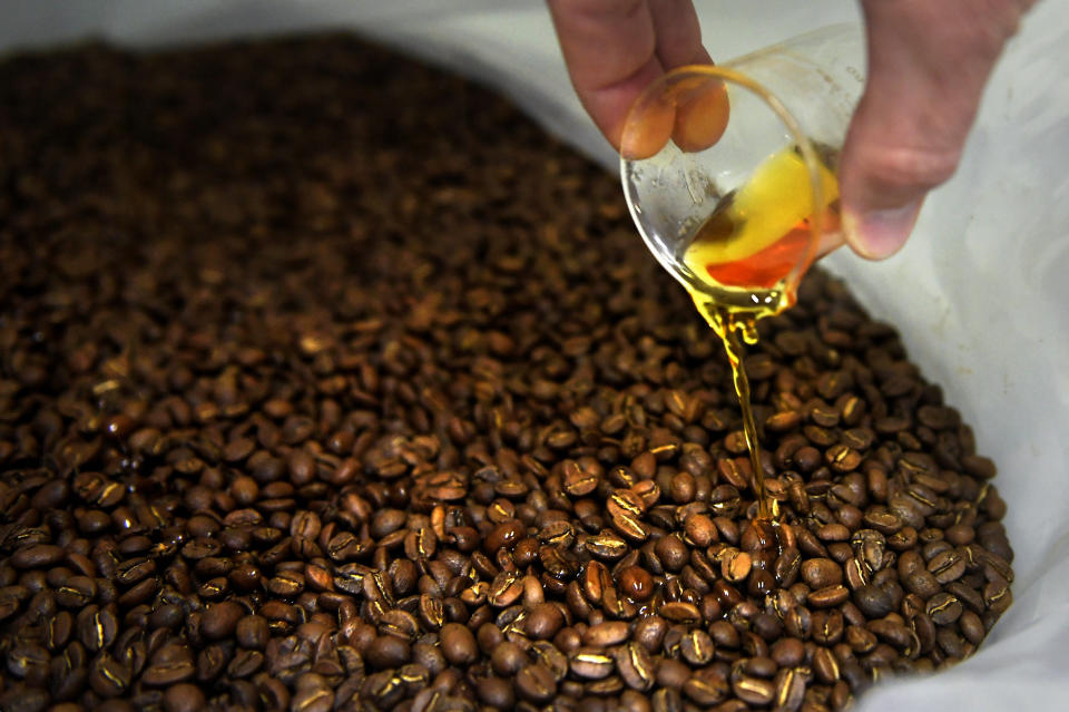 Coffee makers like the ones at Strava Craft Coffee in Denver make CBD-rich, hemp oil-infused coffee. (Photo: Joe Amon via Getty Images)