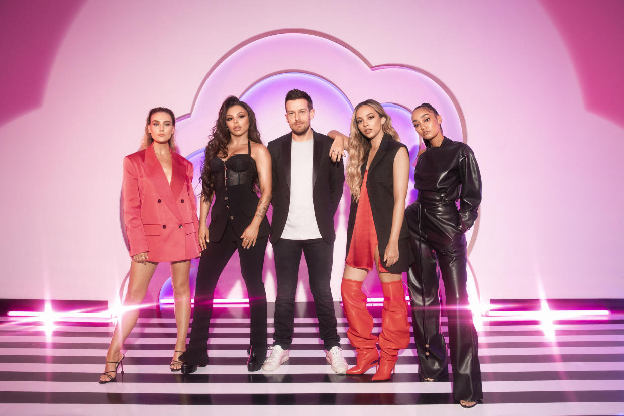 Little Mix and Chris Ramsay host BBC talent show The Search. (BBC)