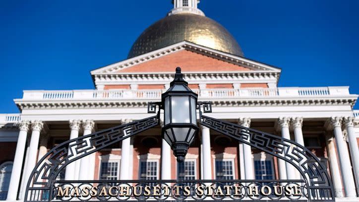 The Massachusetts State House in Boston.