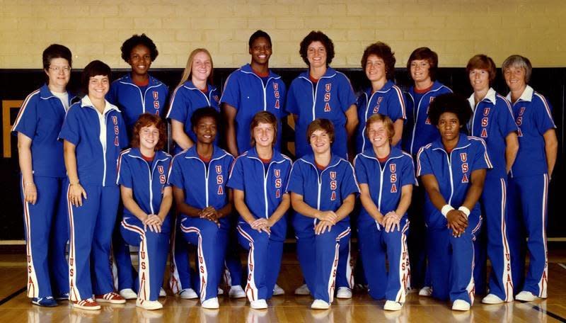 The first U.S. Olympic women's basketball team.