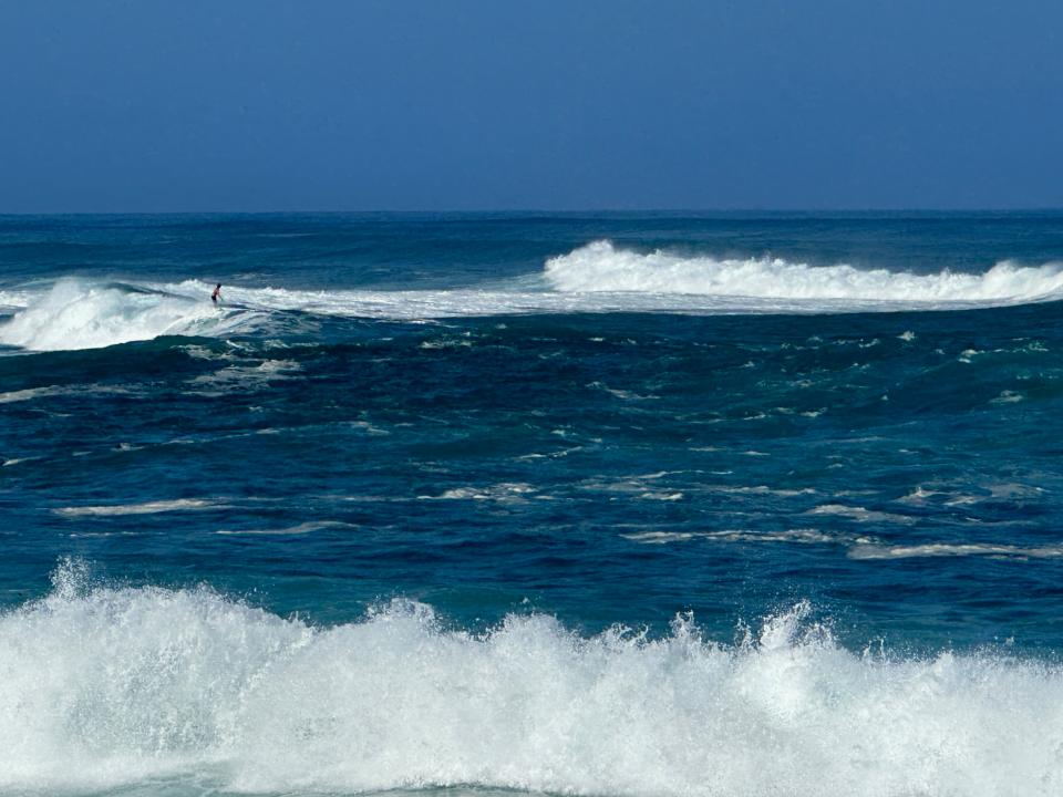 Sunset Beach is known for its monster swells and death-defying thrill rides. (Adam Schupak/Golfweek)