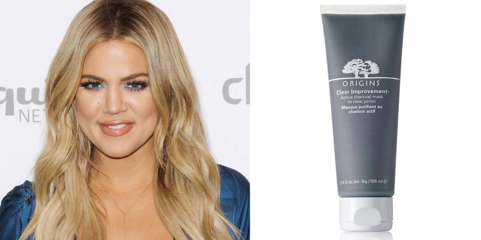 <p>If there's one family that have access to the best of the best when it comes to beauty products, it's the Kardashians. So when <a href="https://www.cosmopolitan.com/uk/beauty-hair/celebrity-hair-makeup/news/a43414/khloe-kardashian-skincare/" rel="nofollow noopener" target="_blank" data-ylk="slk:Khloe says;elm:context_link;itc:0;sec:content-canvas" class="link ">Khloe says</a> she 'loves' a face mask, we're need it in our life.</p><p>"I hate being oily, so I do lots of sh*t to my face to make my pores look smaller! I love this charcoal mask from Origins because it makes my skin look extra smooth."</p><p>"I've tried a bunch of charcoal masks and this one trumps them all. Not only does it dissolve and suck out the dirt from my pores, it's not drying like many other charcoal-based masks."</p><p><em>Origins Clear Improvement Active Charcoal Mask, £22</em></p><p><a class="link " href="https://www.lookfantastic.com/origins-clear-improvement-active-charcoal-mask-to-clear-pores-75ml/12013399.html" rel="nofollow noopener" target="_blank" data-ylk="slk:buy now;elm:context_link;itc:0;sec:content-canvas">buy now</a><br></p>