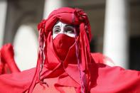 Extinction Rebellion climate activists protest in Manchester