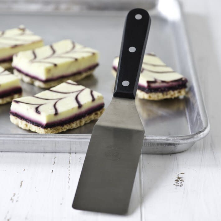 Steer clear of breaking brownies and stuck on slices of pie with this stainless steel spatula that has an angled head so it's extra delicate. <a href="https://fave.co/3l396dK" target="_blank" rel="noopener noreferrer">Find it for $30 at Williams-Sonoma</a>. 