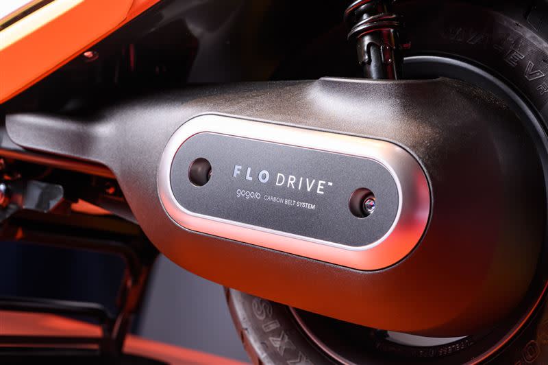 GOGORO VIVA MIX 的 FLO DRIVE 皮帶傳動系統主打騎乘安靜（圖／Gogoro提供）