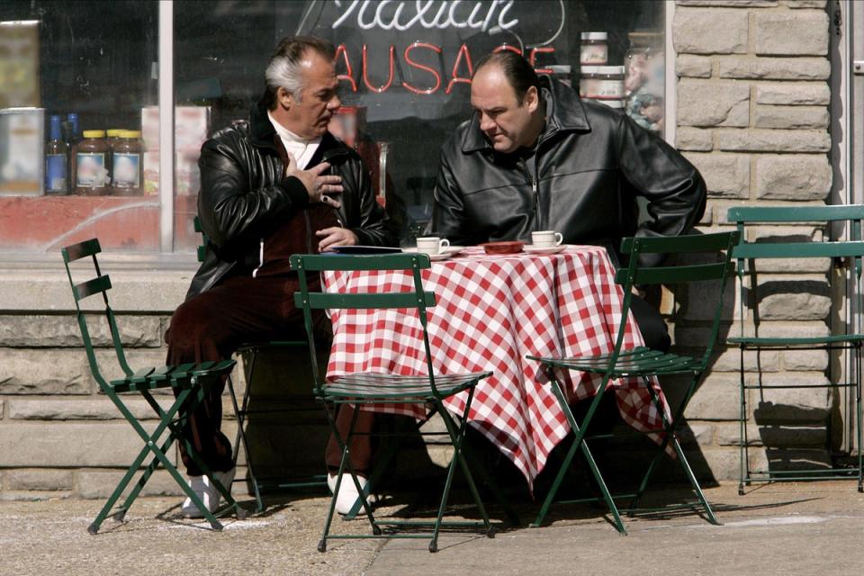 2JDPR43 SIRICO,GANDOLFINI, THE SOPRANOS : SEASON 6, 2006,