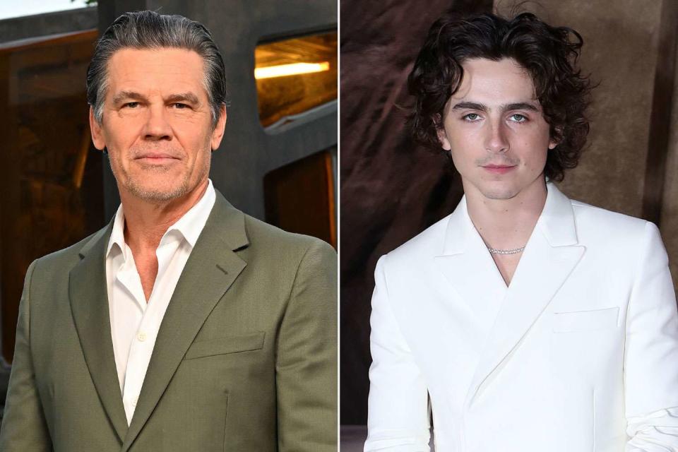 <p>Cedric Ribeiro/Getty, Han Myung-Gu/Getty</p> Josh Brolin and Timothée Chalamet 