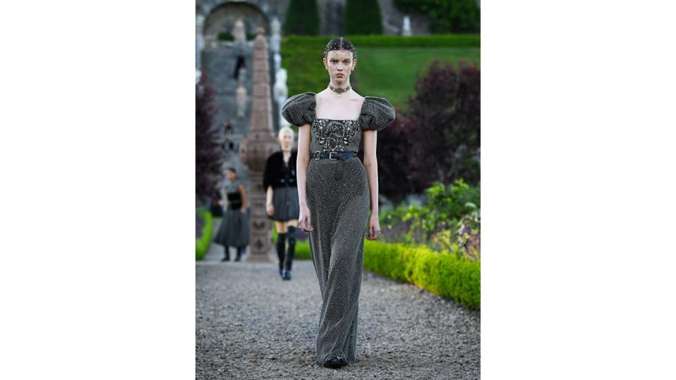 Dior's 2025 Dior Cruise show took place at Drummond Castle in Crieff, Scotland.