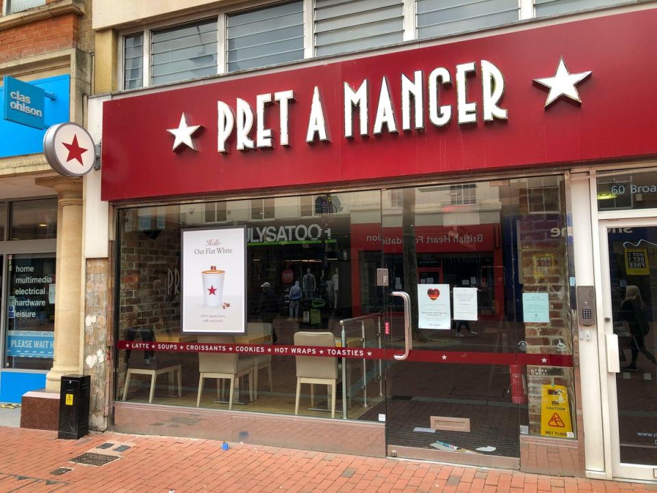 The boss of Pret a Manger has called on the unions and train companies to agree a deal to avoid further rail strikes after he said the sandwich and coffee chain suffered a ‘huge’ hit to trade (Steve Parsons/PA) (PA Archive)