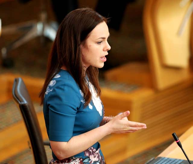 Kate Forbes in Holyrood