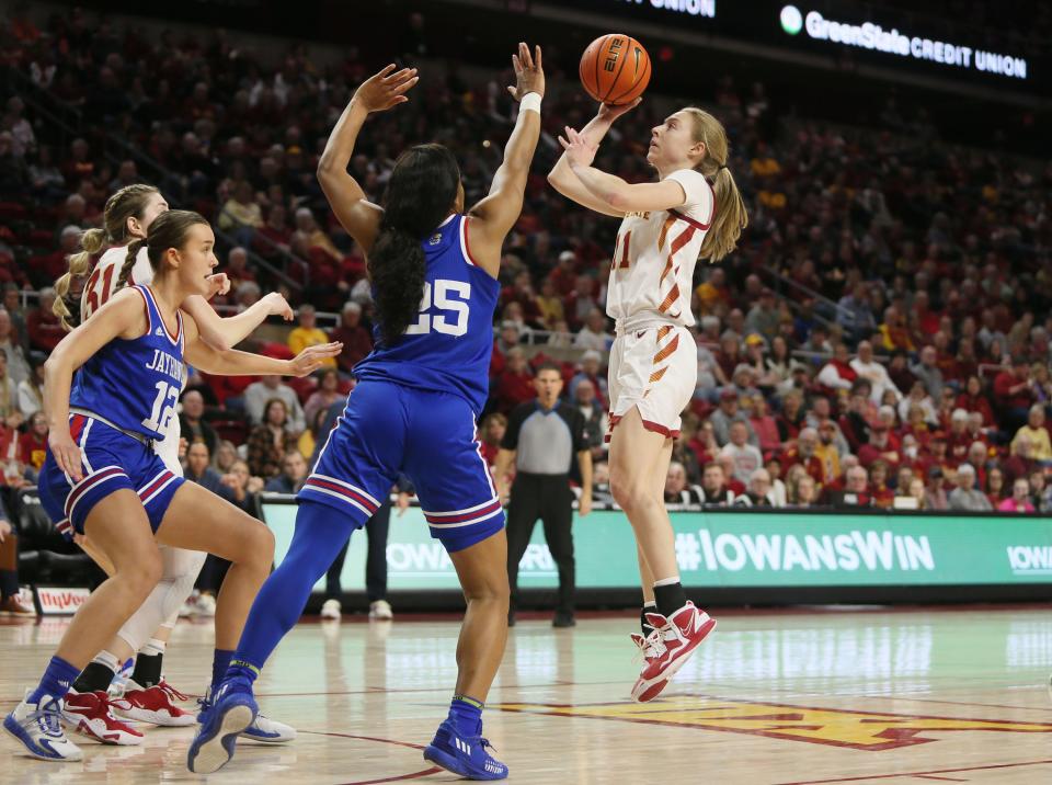 Iowa State point guard Emily Ryan is so valuable that she can rarely come out of games this season.