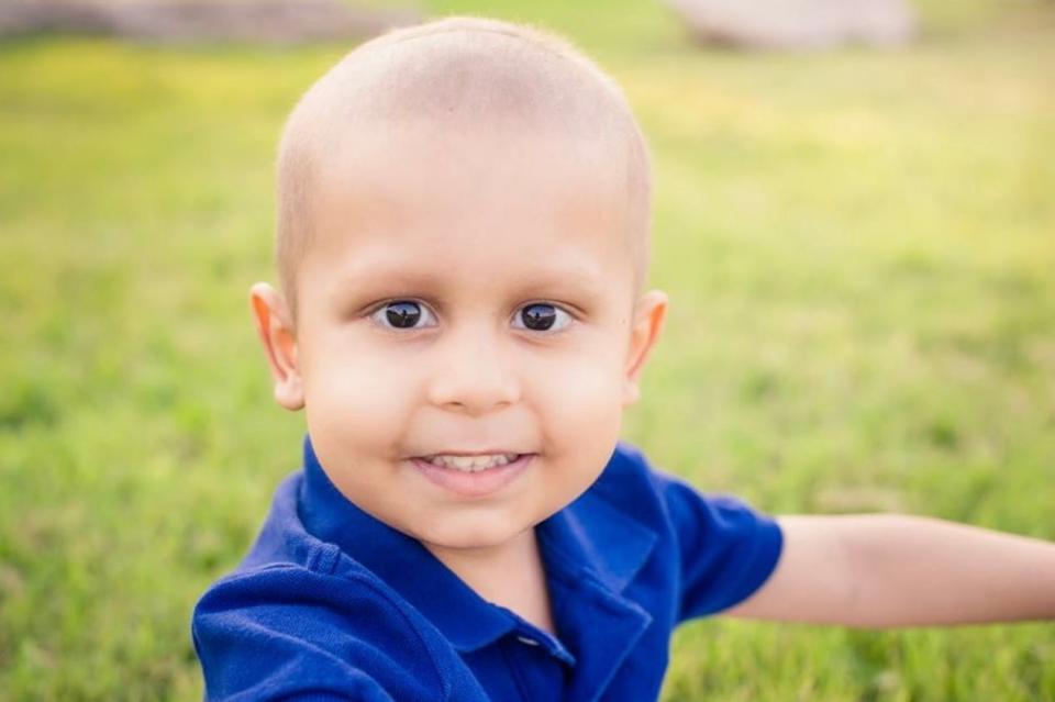 Jaron Rodriguez was diagnosed with B-cell acute lymphocytic leukemia when he was almost 2. This is the Georgetown boy when he was 3 and going through treatment.