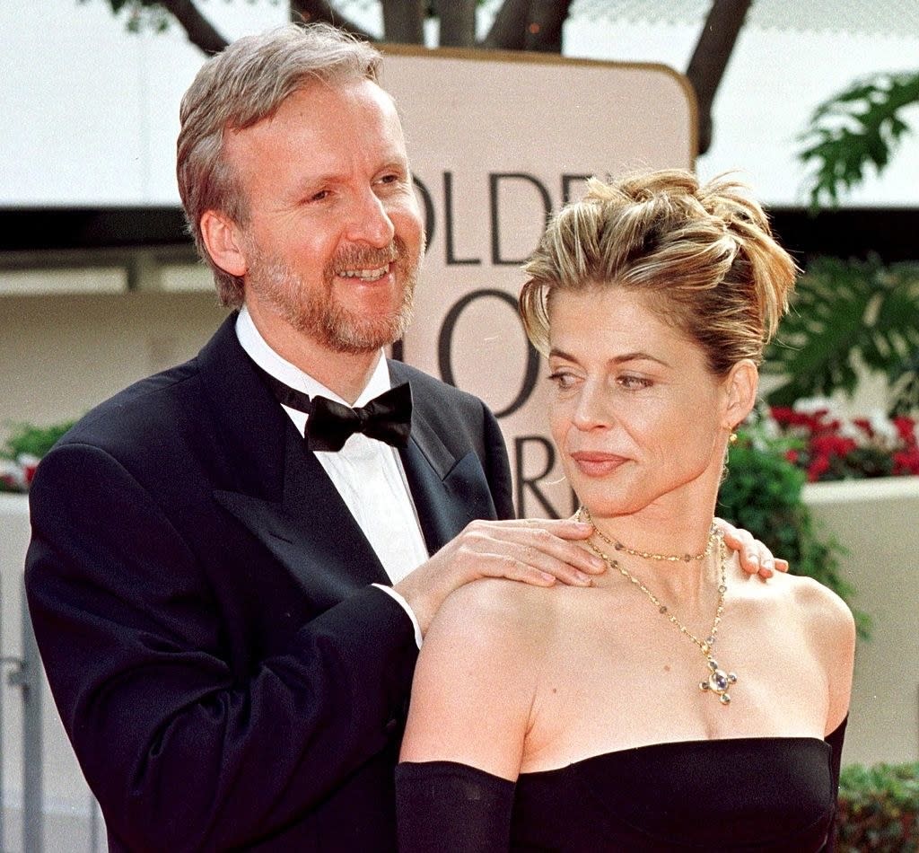 James Cameron and Linda Hamilton