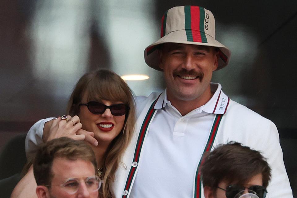 Taylor Swift and Travis Kelce attend the US Open men’s final (Getty Images)