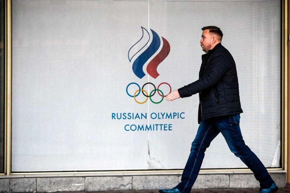 Russian Olympic Committee (ROC) headquarters in Moscow | ALEXANDER NEMENOV/AFP via Getty