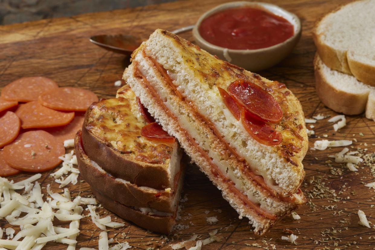 Copycat Crispy Air Fried Pepperoni Pizza Toastie