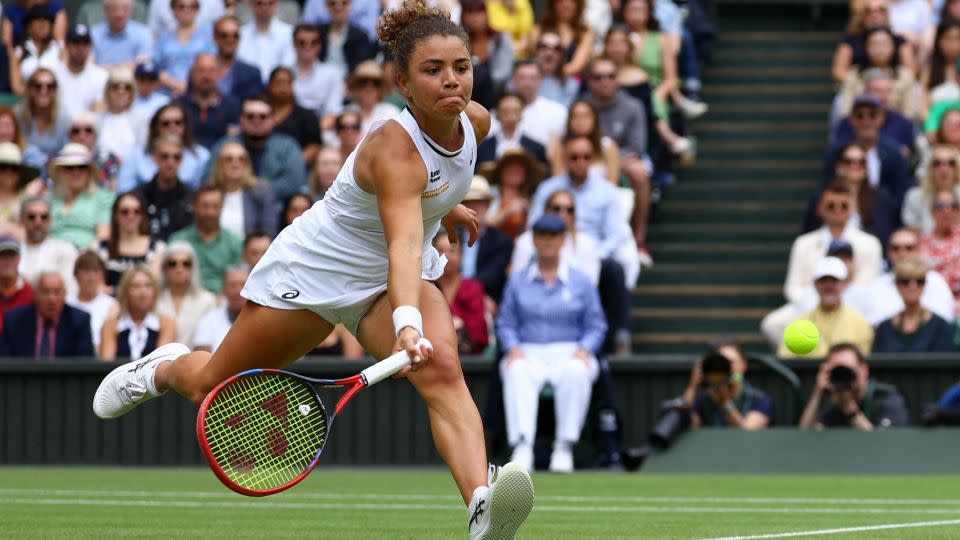 Jasmine Paolini had never won a match at Wimbledon before this year's tournament. - Hannah McKay/Reuters