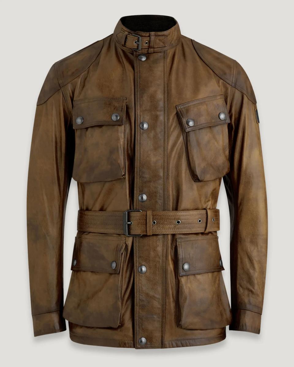 leather field jacket belstaff
