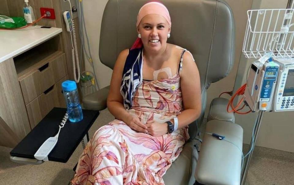 Woman in cancer ward. Source: Supplied