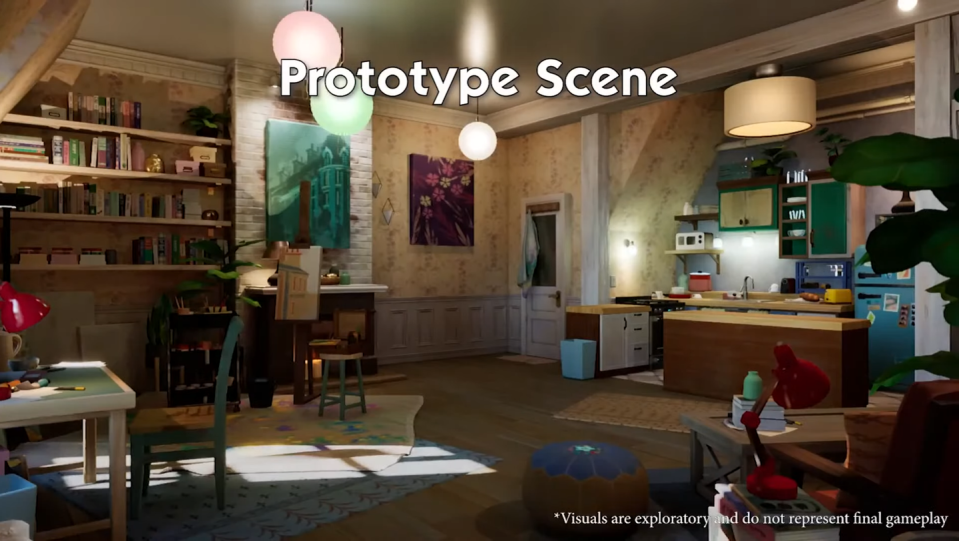 the sims 5 prototype scene, lighting