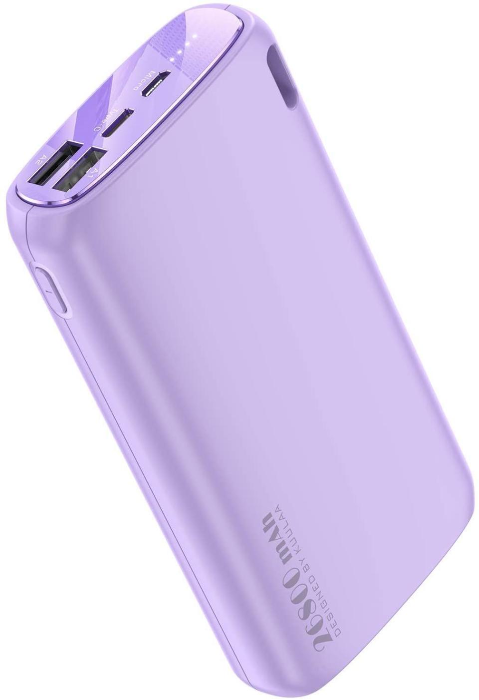 20) Portable Charger 26800mAh, KUULAA Power Bank Ultra-High Capacity Portable Battery,External Battery Pack Dual-Input and Dual-Output Cell Phone Battery Charger for iPhone Samsung & etc