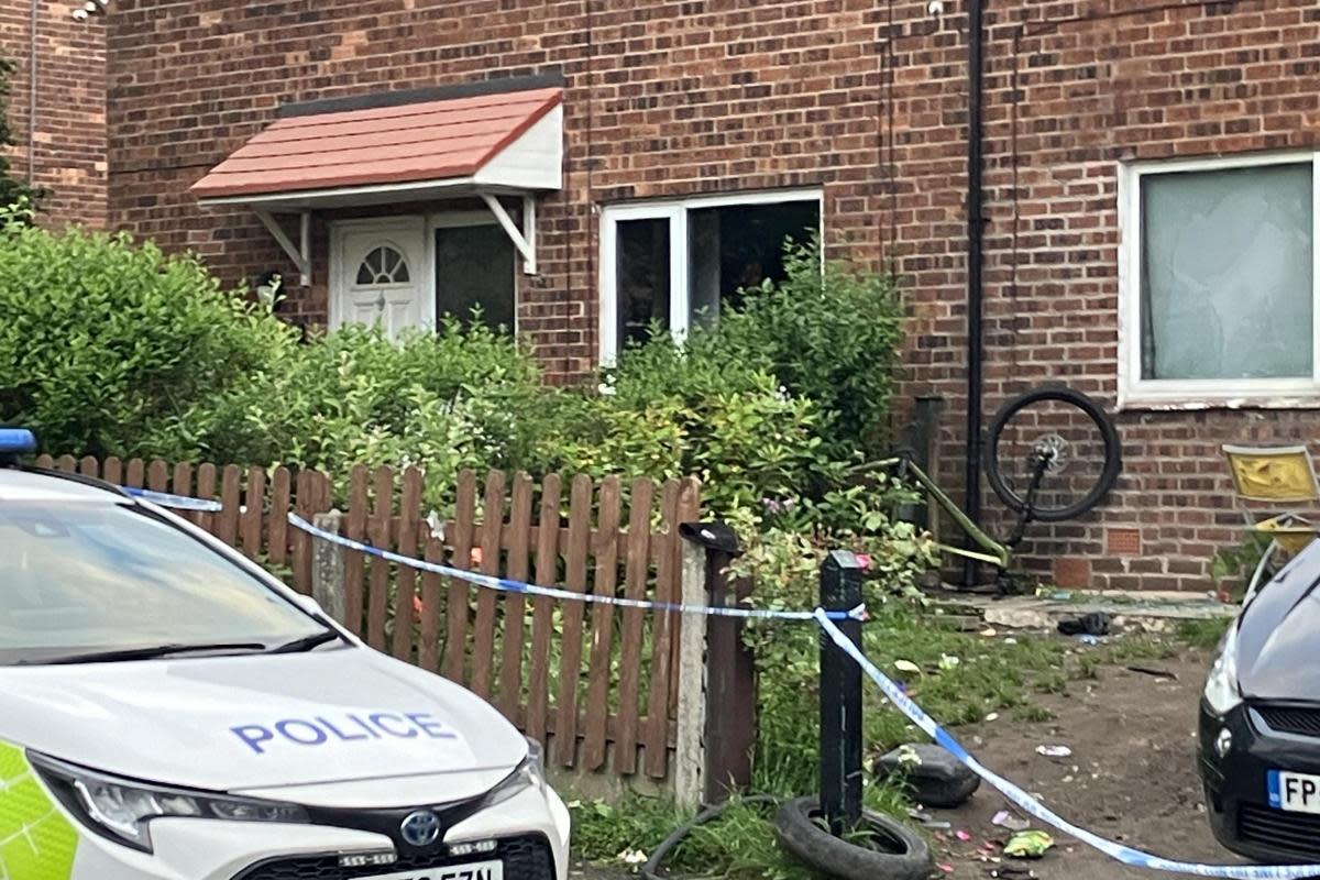 Police at the scene on May 26 <i>(Image: NQ)</i>