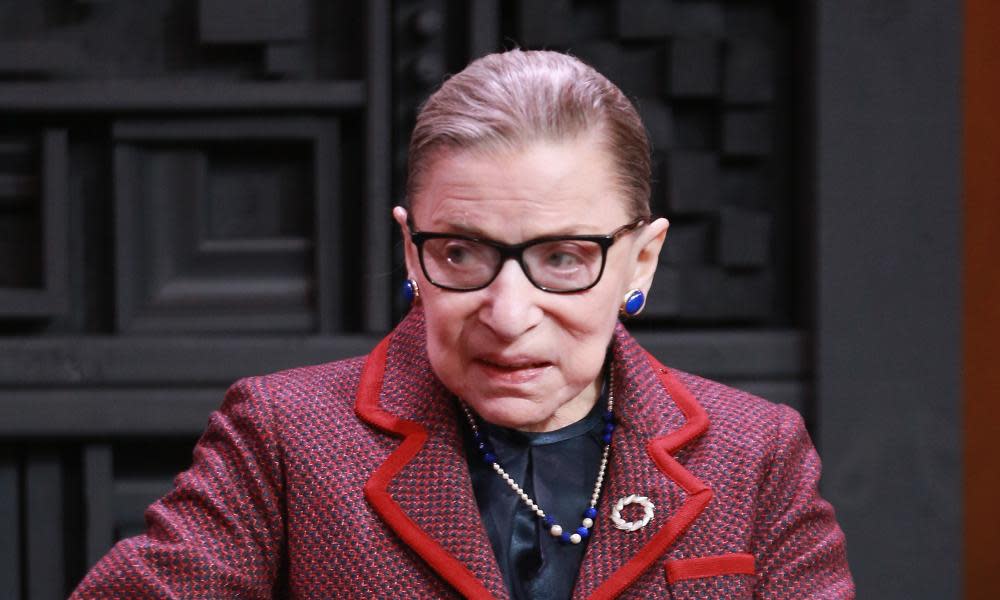 Ruth Bader Ginsburg speaks at the 2018 Sundance Film Festival in Park City, Utah.