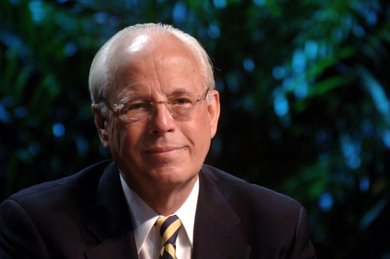 Former Nixon White House counsel John Dean addresses the American Civil Liberties Union conference in Washington on October 17, 2006. On Aug. 2, 1974, Dean was sentenced to one to four years in prison for his part in the Watergate coverup. File Photo by Kevin Dietsch/UPI
