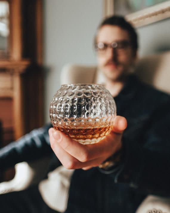 30) Golf Ball Whiskey Glass