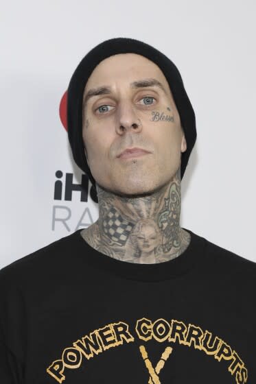 Travis Barker attends the 2020 iHeartRadio ALTer Ego concert at the Forum