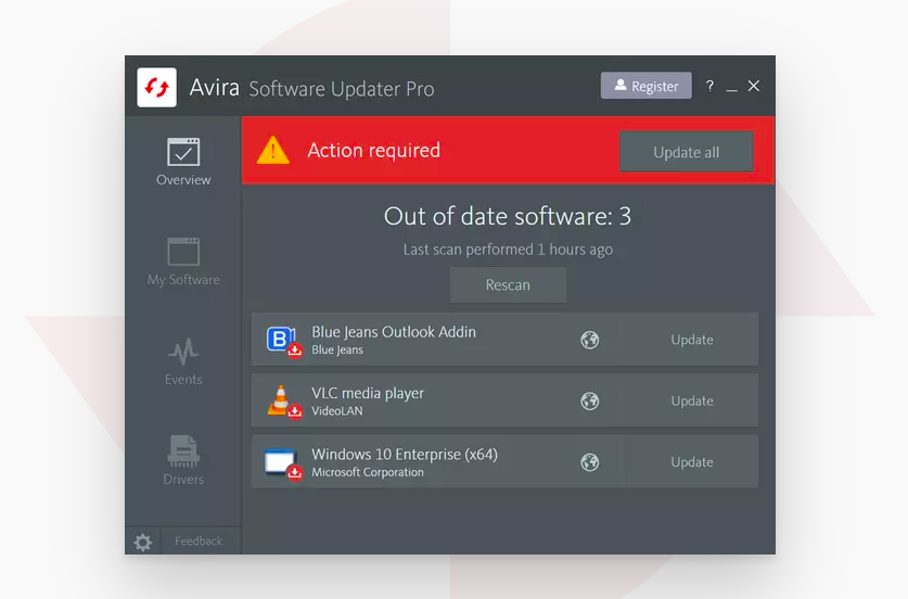 Update everything automatically, and ditch those annoying reminders with Avira Software Updater. (Photo: Avira.com)