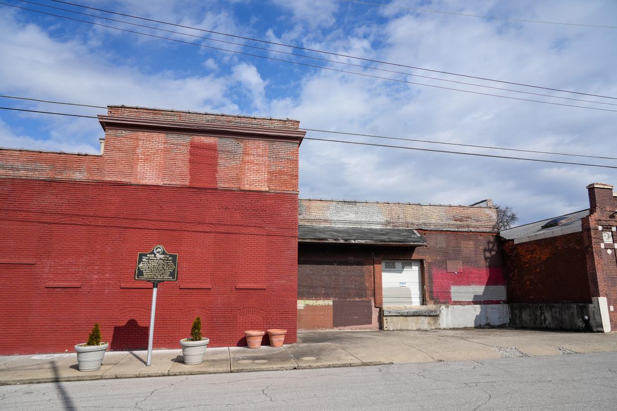 The exterior of the former King Records studio on Brewster Avenue in the Evanston neighborhood of Cincinnati.