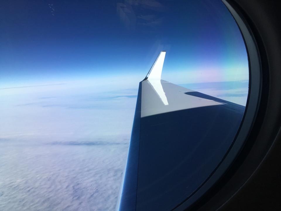 Gulfstream G550 window.