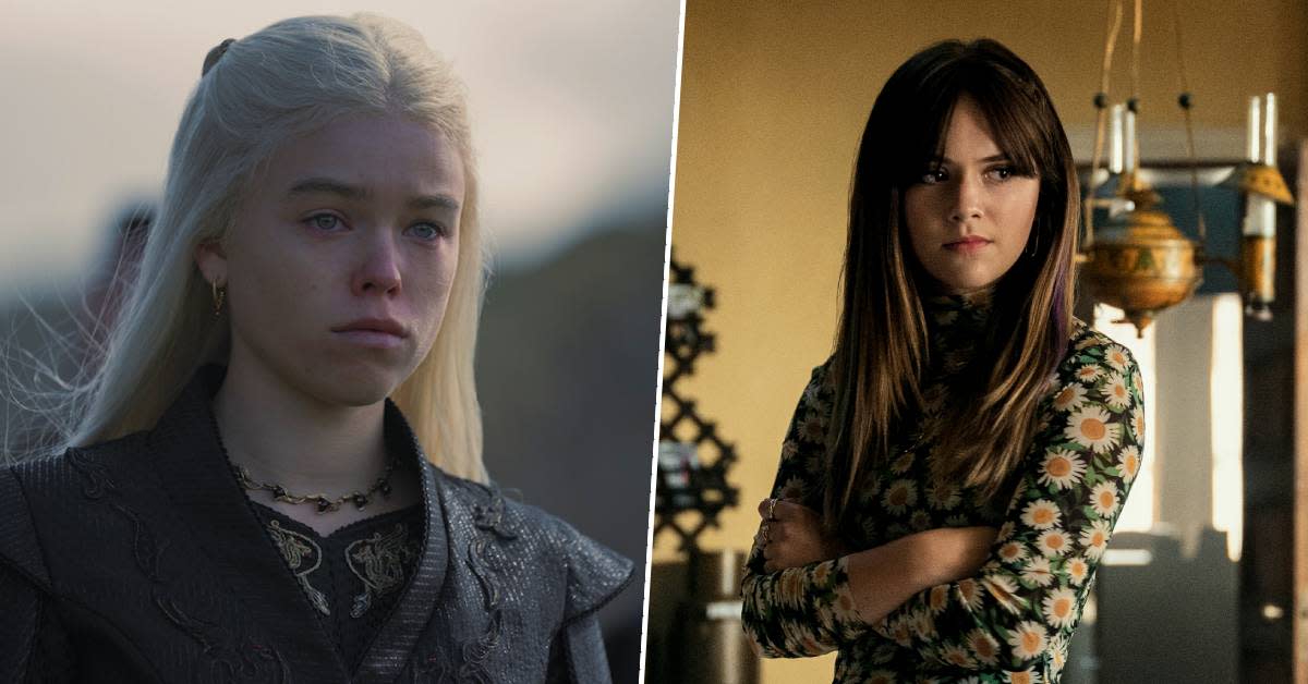  Milly Alcock as Daenerys in House of the Dragon/Emilia Jones as Kinsey in Locke & Key. 