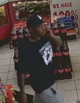 Alleged suspect of convenience store theft