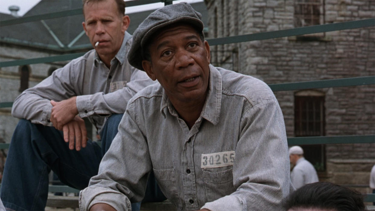  Morgan Freeman in The Shawshank Redemption. 